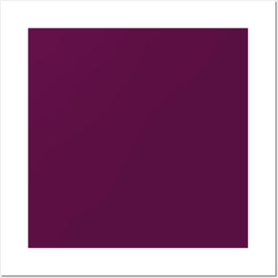 Plum Purple Solid Color Posters and Art